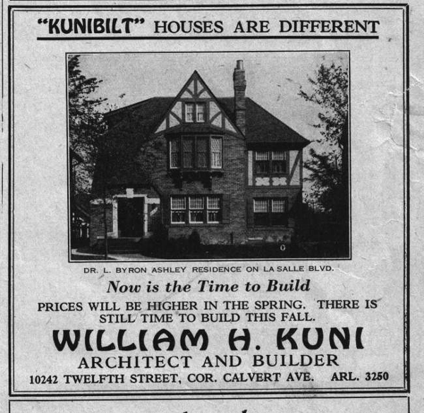 Architect-Builder House on the west side, 1920s.