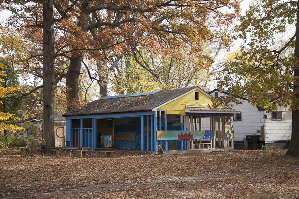 A pocket park along the Brightmoor Farmway