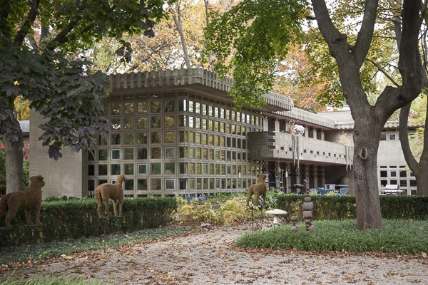 The Frank Lloyd Wright-designed Turkel House on W. Seven Mile Road