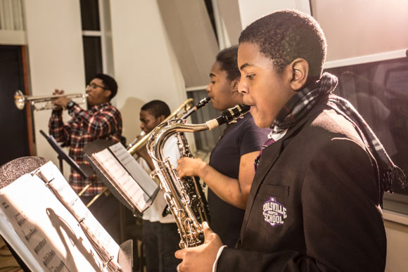 After-school practice at Stax Music Academy.