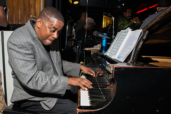 Tickling ivories at Baker's Keyboard Lounge
