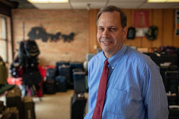 Ward Dietrich, owner of the London Luggage Shop