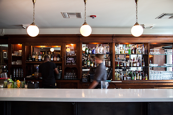 Craftwork's marble-topped bar