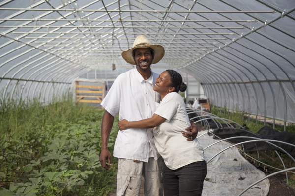 Detroit Market Garden's coordinator Marcellus Wheeler and his wife Bianca