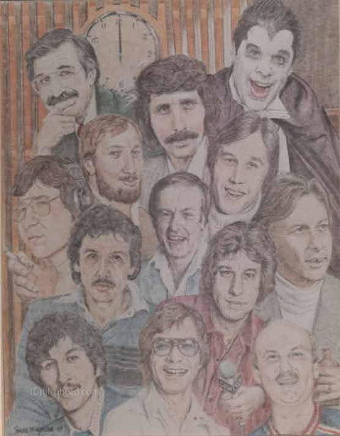 Disc jockeys at CKLW - image courtesy of Charlie O'Brien