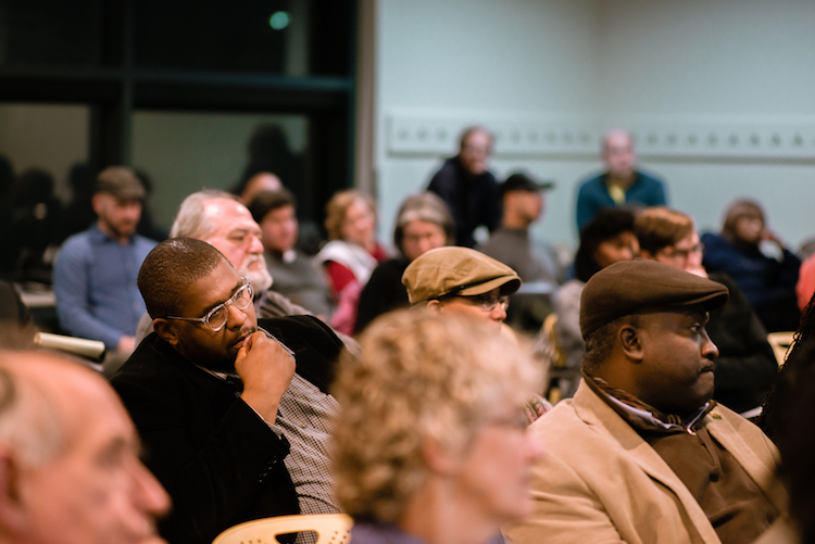 Audience at an Equitable Development panel event