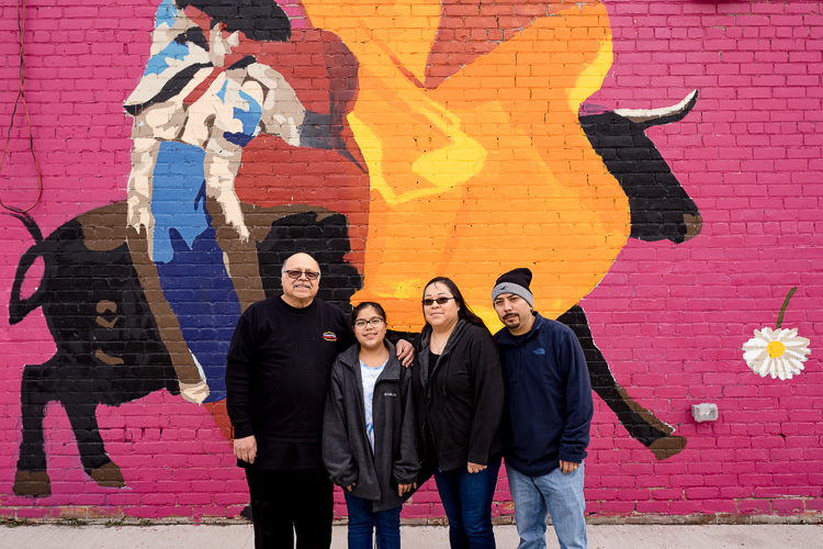 The Carniceria Guadalajara family (from left to right): Salvador, Emily Hernandez, Adriana Hernandez, and Martin Hernandez