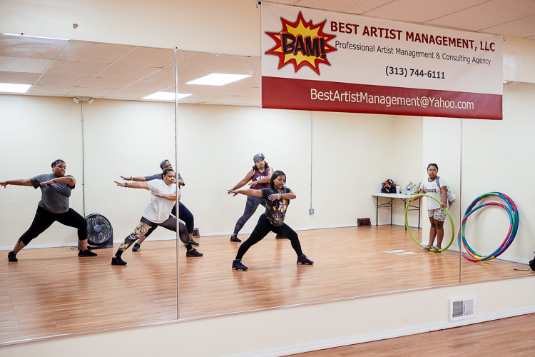 Dance Fitness class in progress at BAM Studio