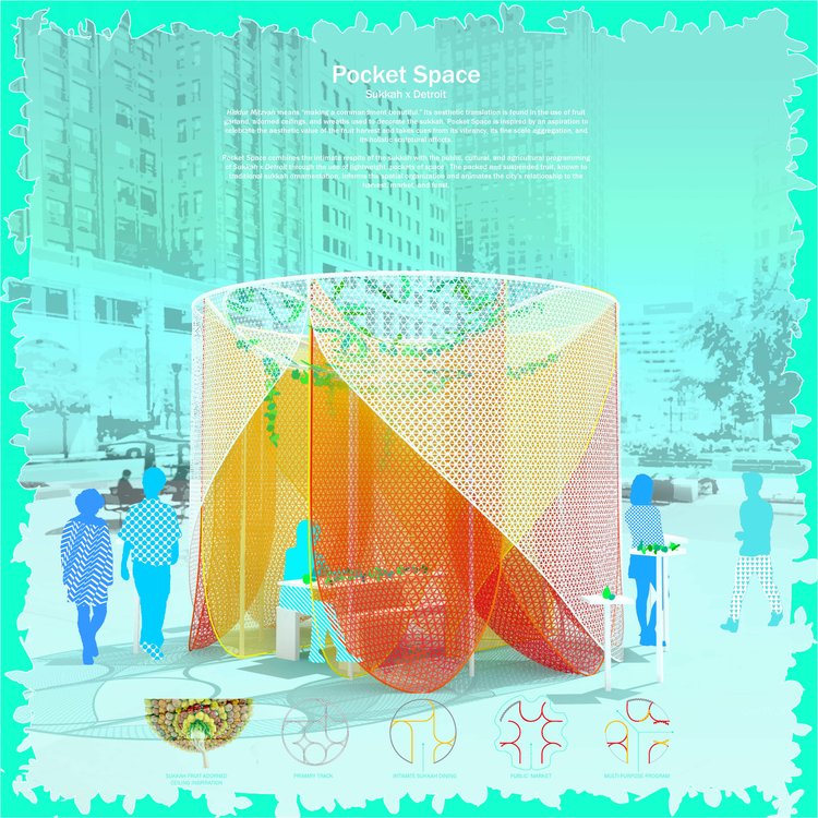 A Sukkah x Detroit winner, designed by JE-LE