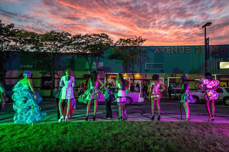 Fashion show at Light Up Livernois - photo by Desmond Love