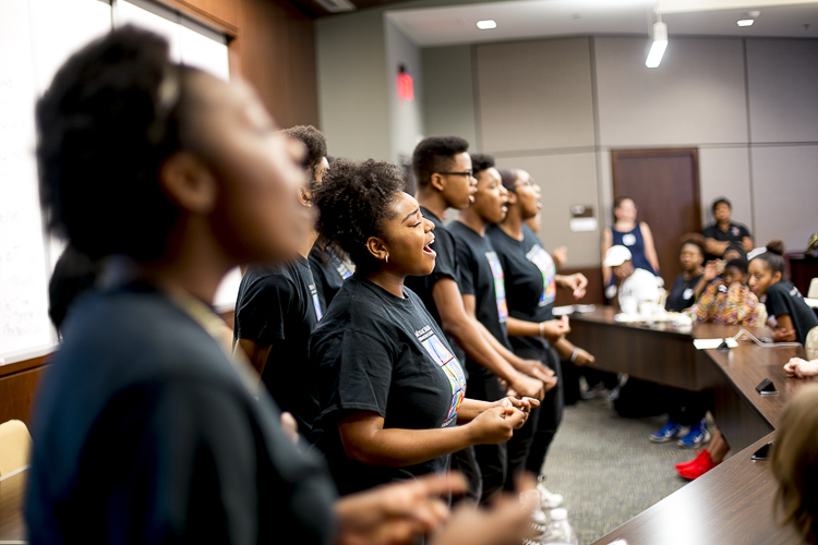 A performance by the Mosaic Youth Theater