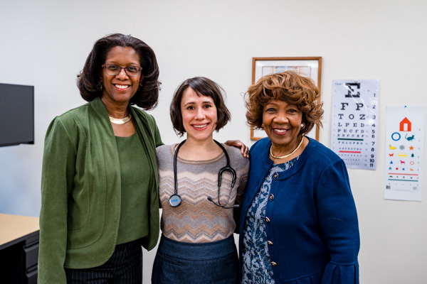 Staff at Black Family Development (left to right): COO Kenyatta Stephens, Dr. Tripi, and CEO Alice G. Thompson