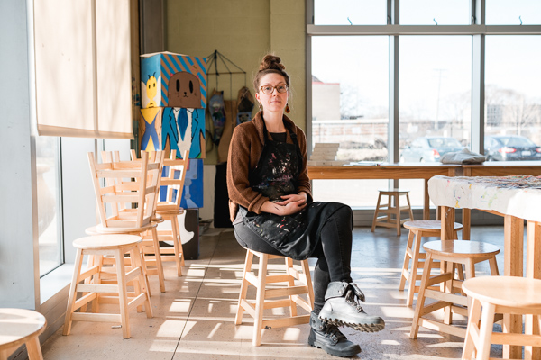 Teaching artist Stephanie Howells