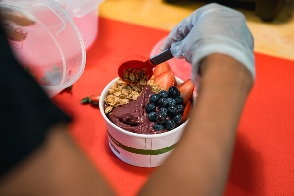 Finished smoothie bowl