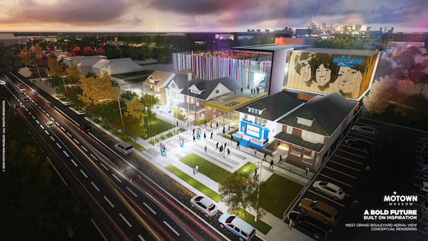 Artistic rendering of the expanded Motown Museum - courtesy Motown Museum