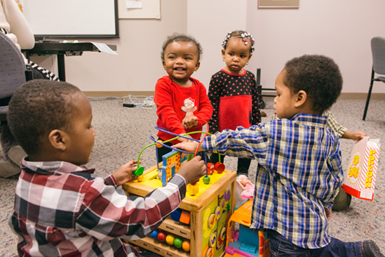 Babies at a WIN meeting