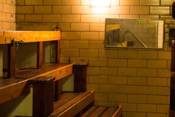 Steam room at The Schvitz