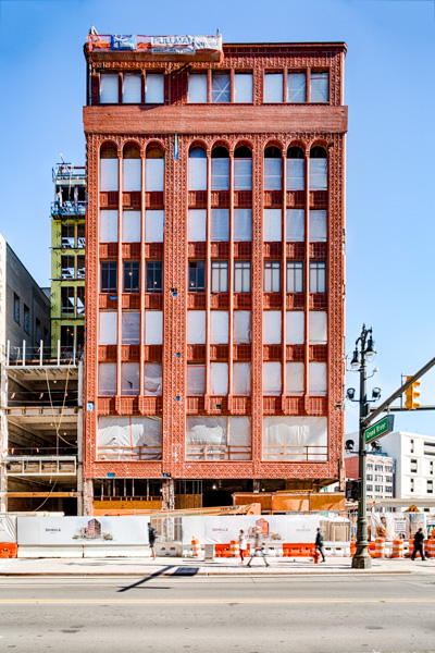 Shinola Hotel, under construction