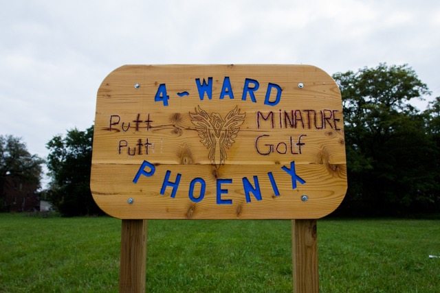 Site of a future putt-putt golf course