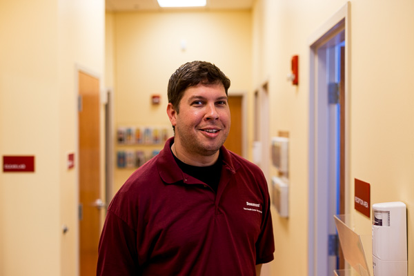 Justin Follebout, social worker at the Beaumont Teen Health Center