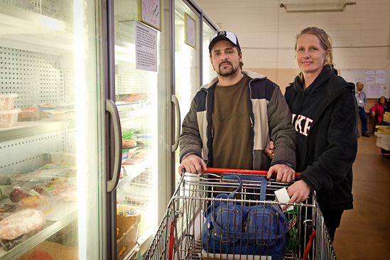 A couple at the Hope Center