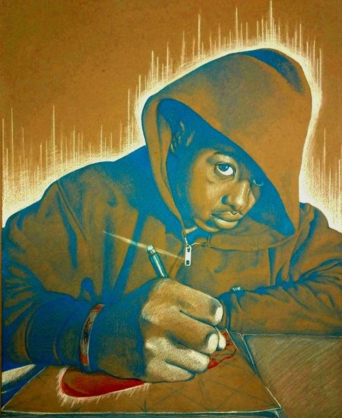 The final panel in Bessiake's work, "For the Greater Good ... 00:01"