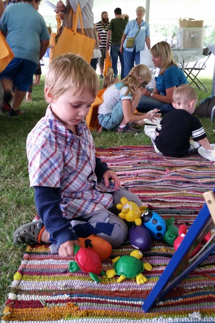 A child at a CLEO playgroup