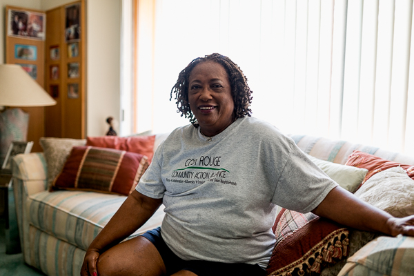 Chris Bond in her Cody Rouge home