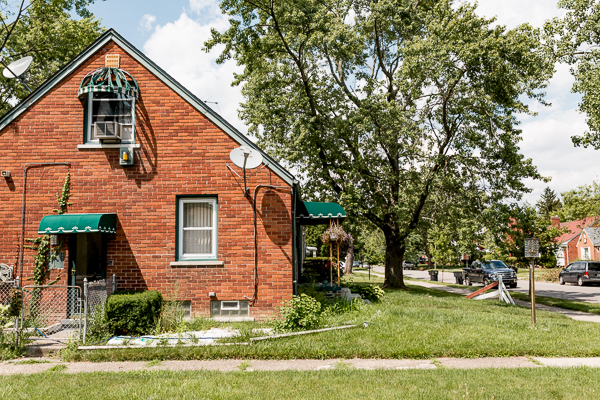 A residential street in Cody Rouge