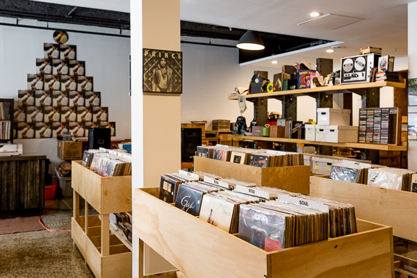 Interior of Rock City Records
