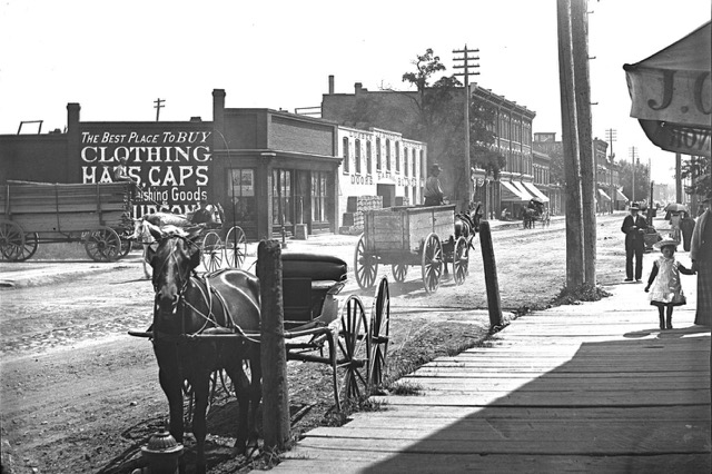 Michigan Avenue (year unknown) - From the Burton Historical Collection