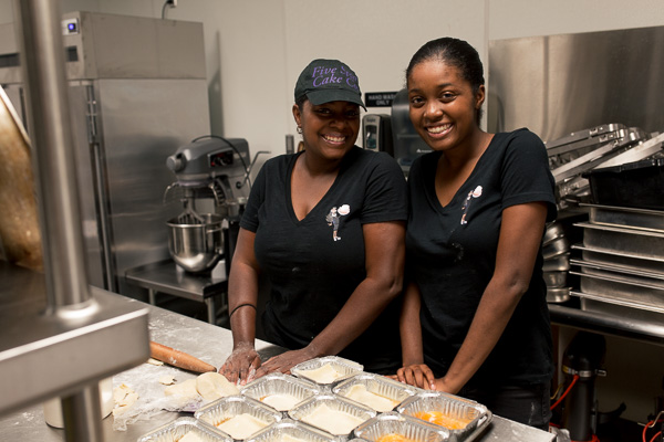 Starlett Simmons of Five Star Cake Co. with her daughter, Kai Taalib