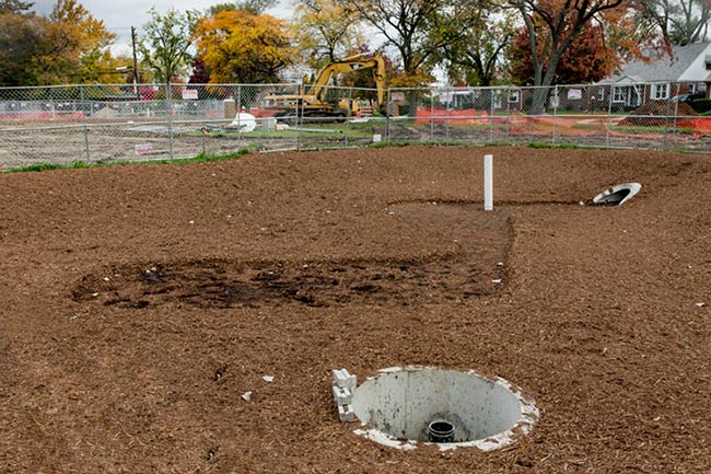 Building bio-retention gardens