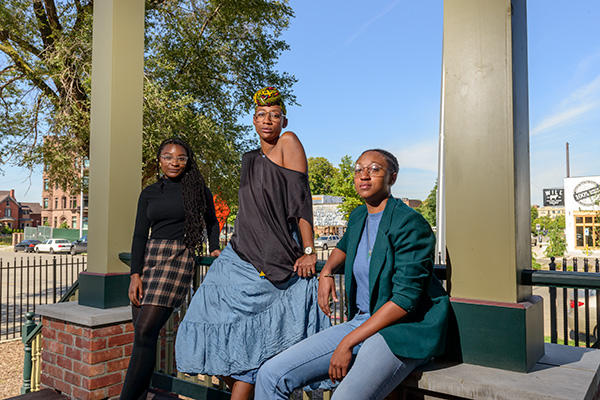 Hanniyah "Honey" Cross, Bree Gant, and Stephanie Blair Watts