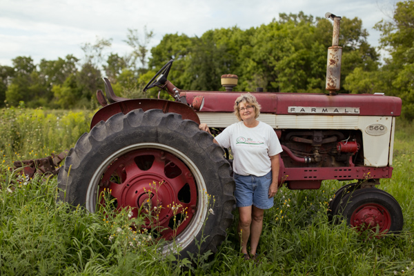 Vicki Zilke at her farm