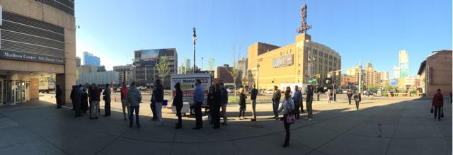 Panorama of the district near the courthouse