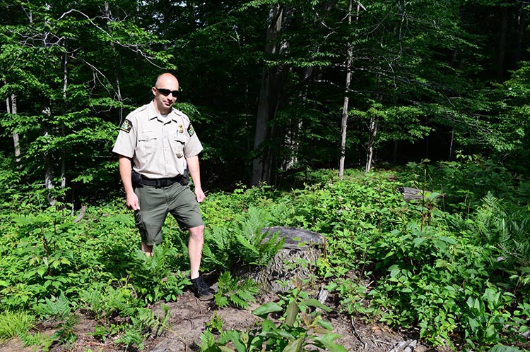 Eric Leaf at PJ Hoffmaster Park. Photo by Mark Wedel.