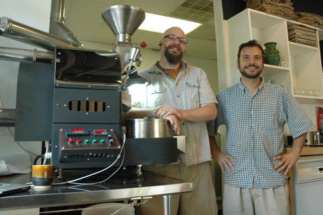 Hooton, Carbonell, and the coffee roaster