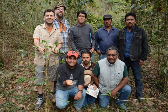 Carbonell and Hooton with Talea de Castro farmers - photo by Lisa Luevanos