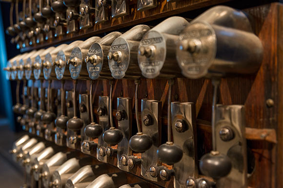 Doorbell Keyboard created by Mark Mothersbaugh on display at MOCA Cleveland