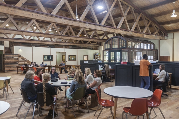 Main floor of the Green Garage