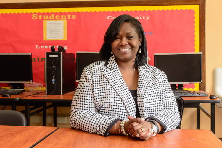 A.L. Holmes Elementary School Principal Tammy Mitchell