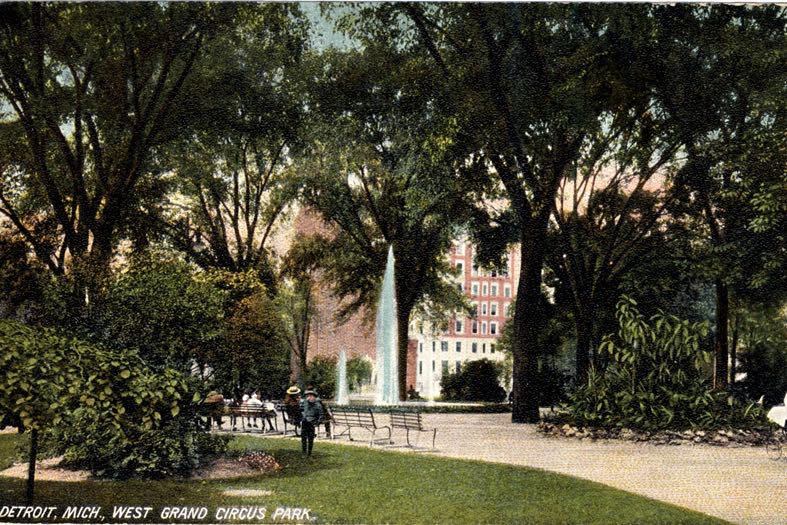Grand Circus Park, 1909