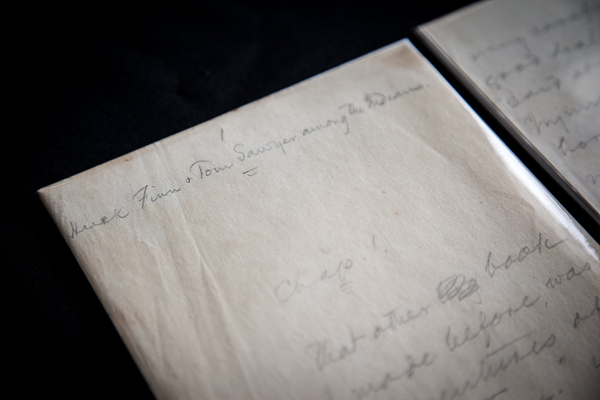 An unfinished Mark Twain manuscript, "Huck Finn and Tom Sawyer among the Indians"