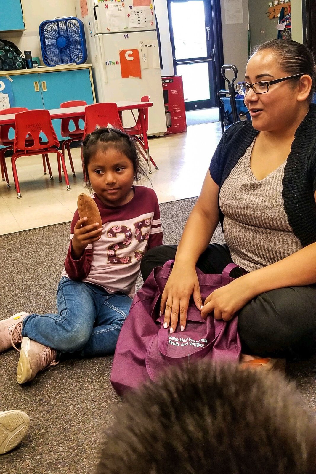 Daisy Manriquez leads a classroom program.