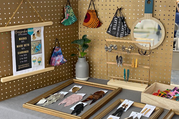 Bespoke by Feldman's sales table at the East Warren farmers market.