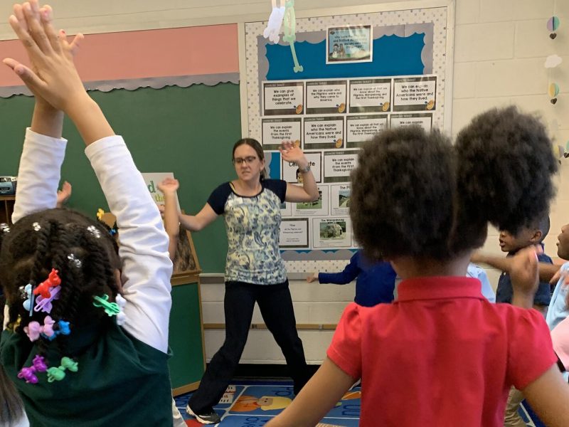 Shanna Moore leads CrimFit programming.