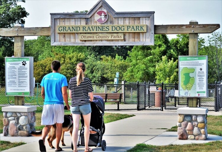 Grand Ravines Dog Park is located in Jenison.