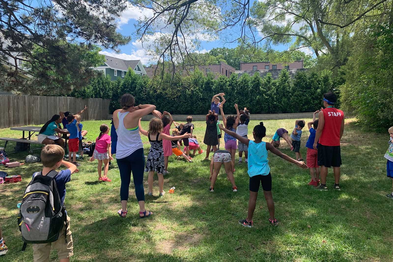 Students participate in a FitBit, a physical activity portion of the PE-Nut program.