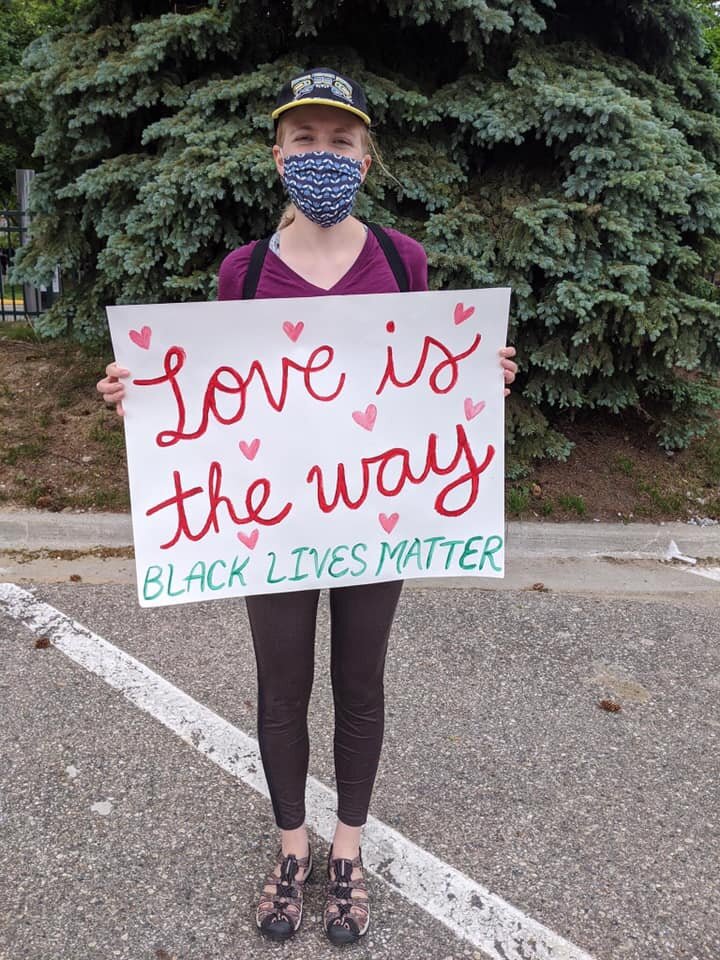 Protesters in Royal Oak. Couresy Summer March via Facebook.